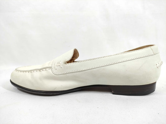 HERMES Leather Loafer Pumps