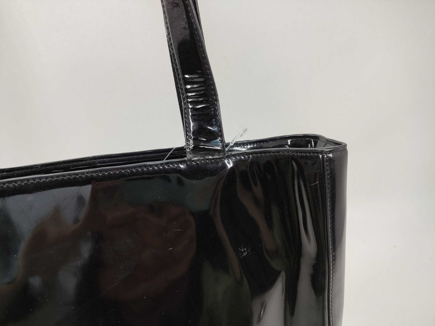 CHANEL Enamel Tote Bag with Chanel Logo, Handbag