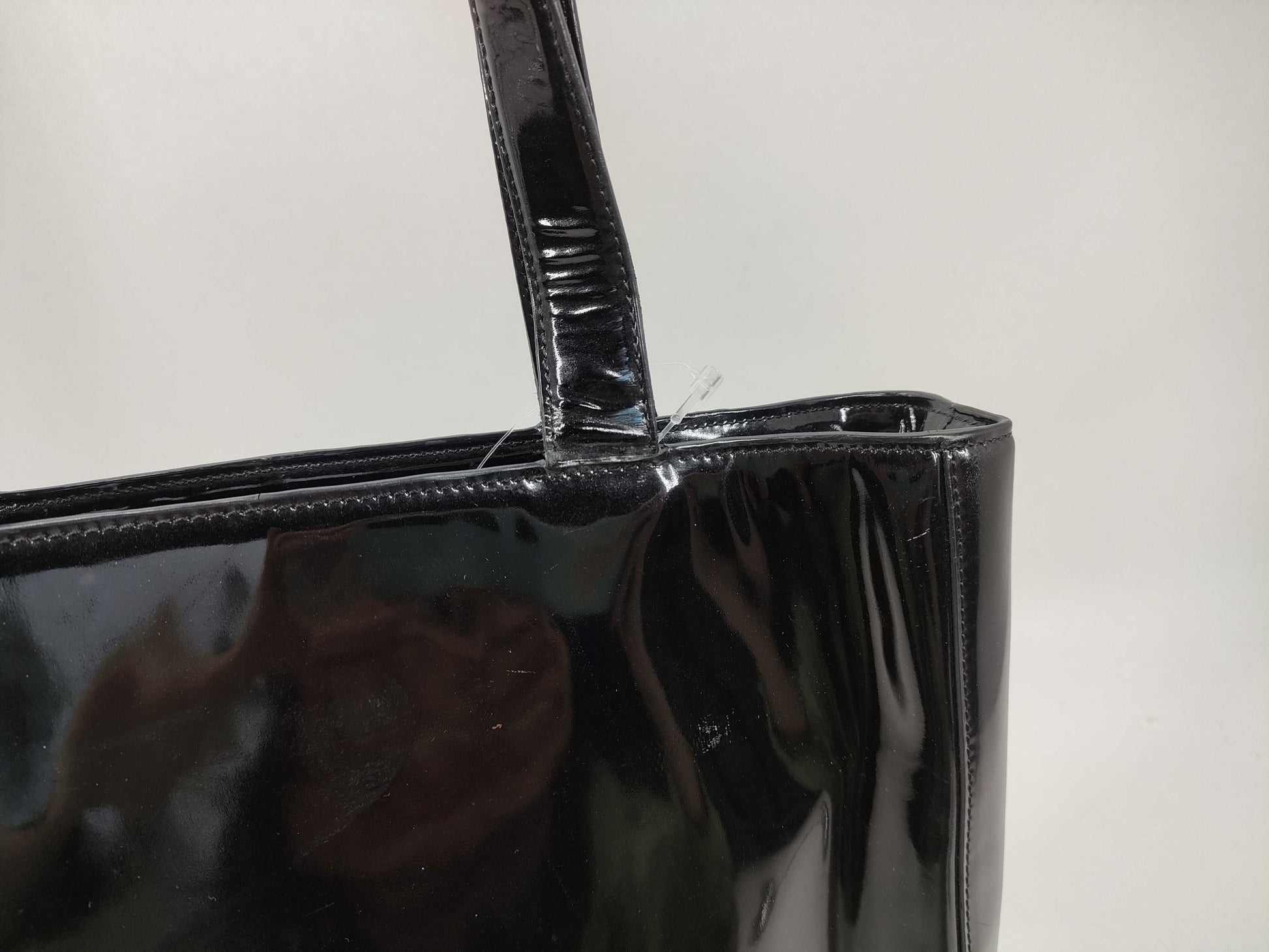 CHANEL Enamel Tote Bag with Chanel Logo, Handbag