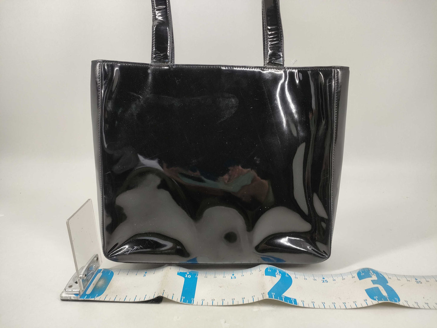 CHANEL Enamel Tote Bag with Chanel Logo, Handbag