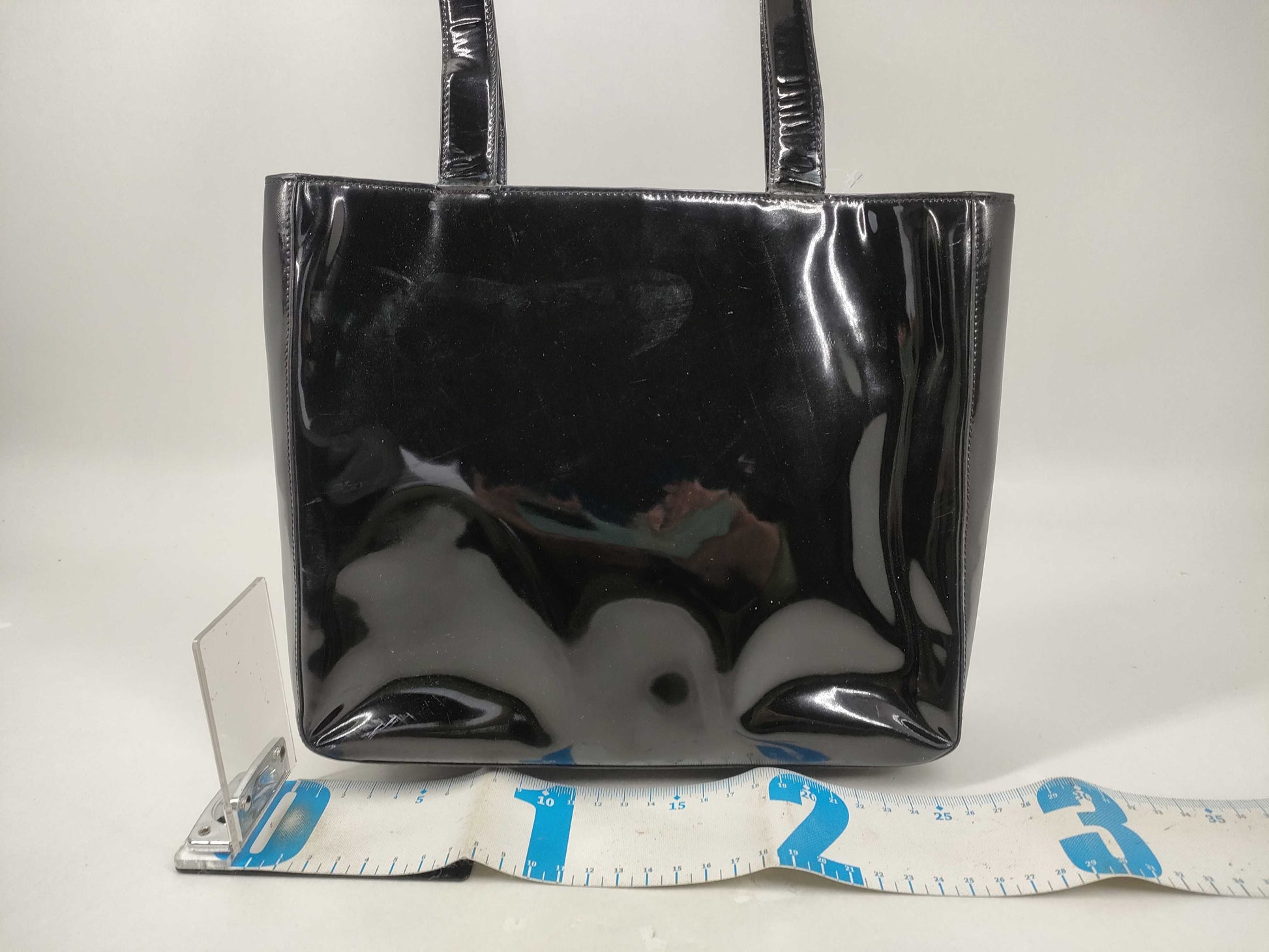 CHANEL Enamel Tote Bag with Chanel Logo, Handbag