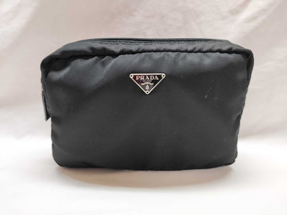 PRADA Nylon Black Pouch Pouch