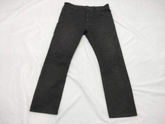 LOUIS VUITTON Denim Pants, Monogram Print, Black