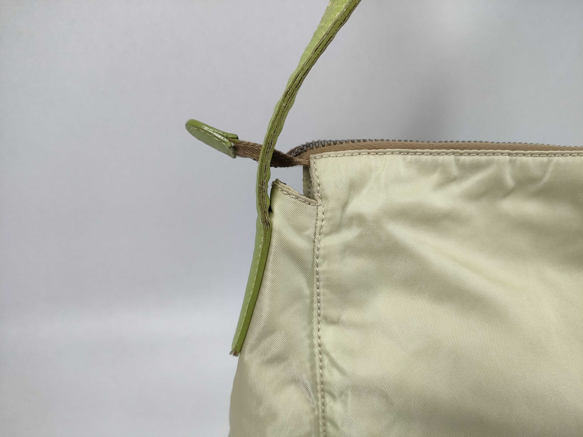 PRADA nylon one-shoulder bag, green