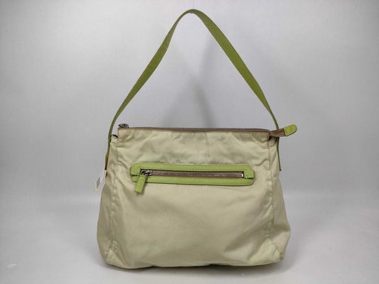 PRADA nylon one-shoulder bag, green
