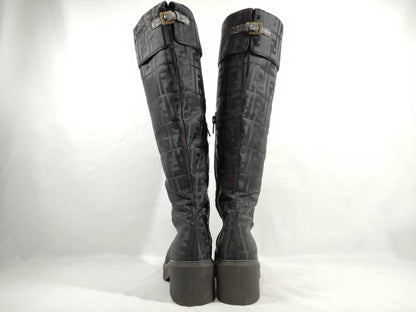 FENDI Zucca pattern long boots nylon other shoes