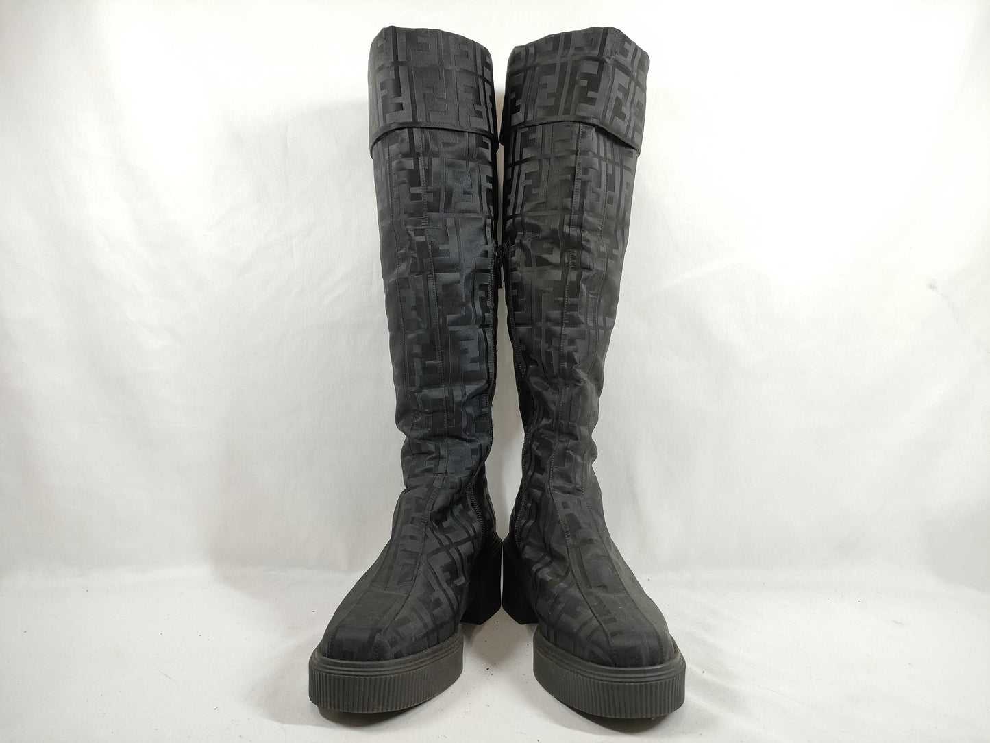 FENDI Zucca pattern long boots nylon other shoes