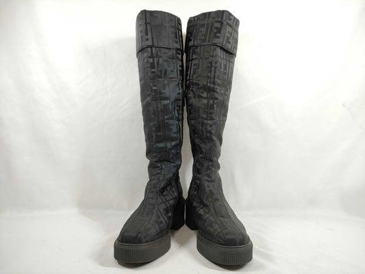 FENDI Zucca pattern long boots nylon other shoes