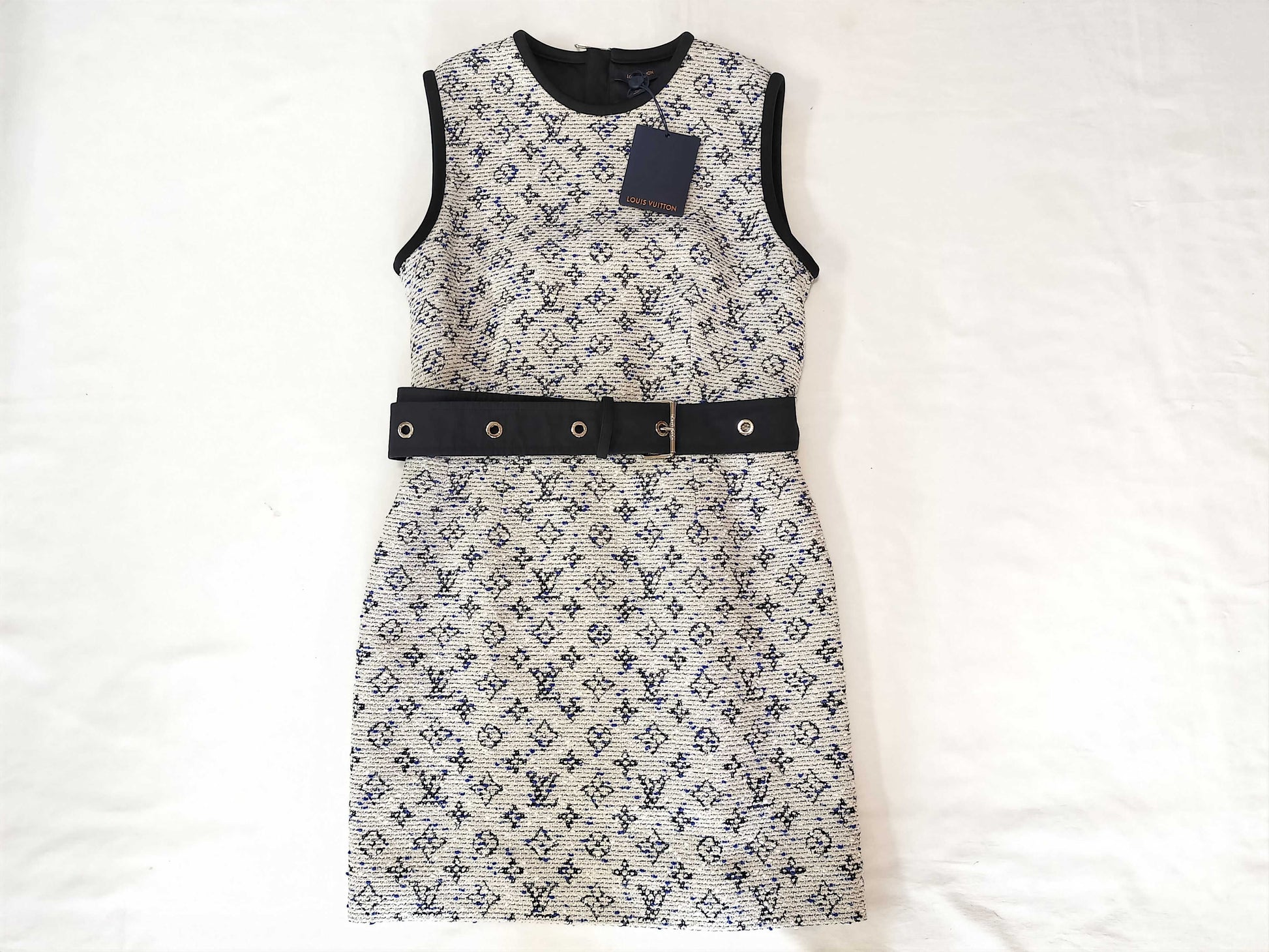 LOUIS VUITTON Monogram/Tweed Dress Dress