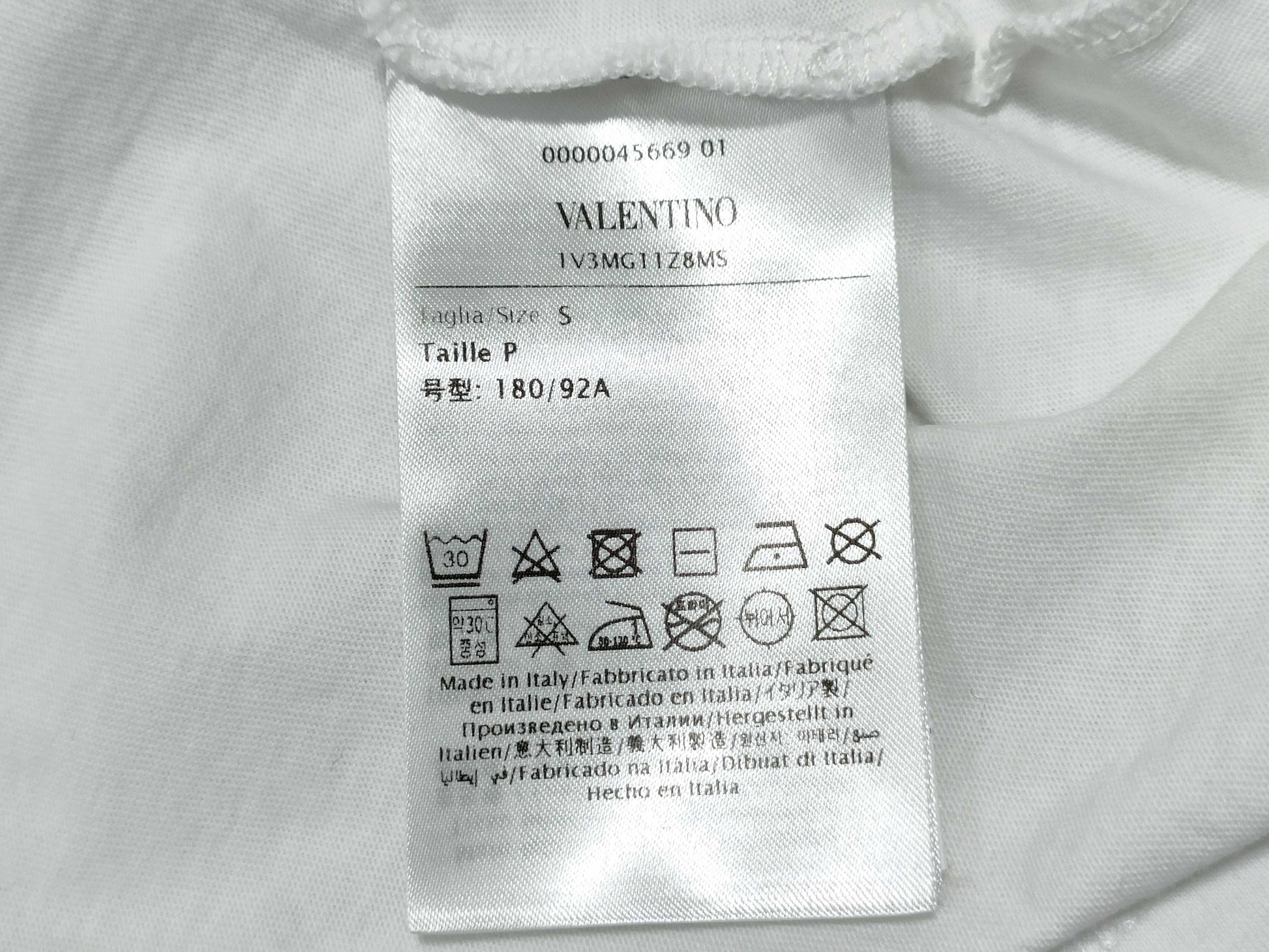 VALENTINO Short Sleeve Shirt/Logo T-Shirt