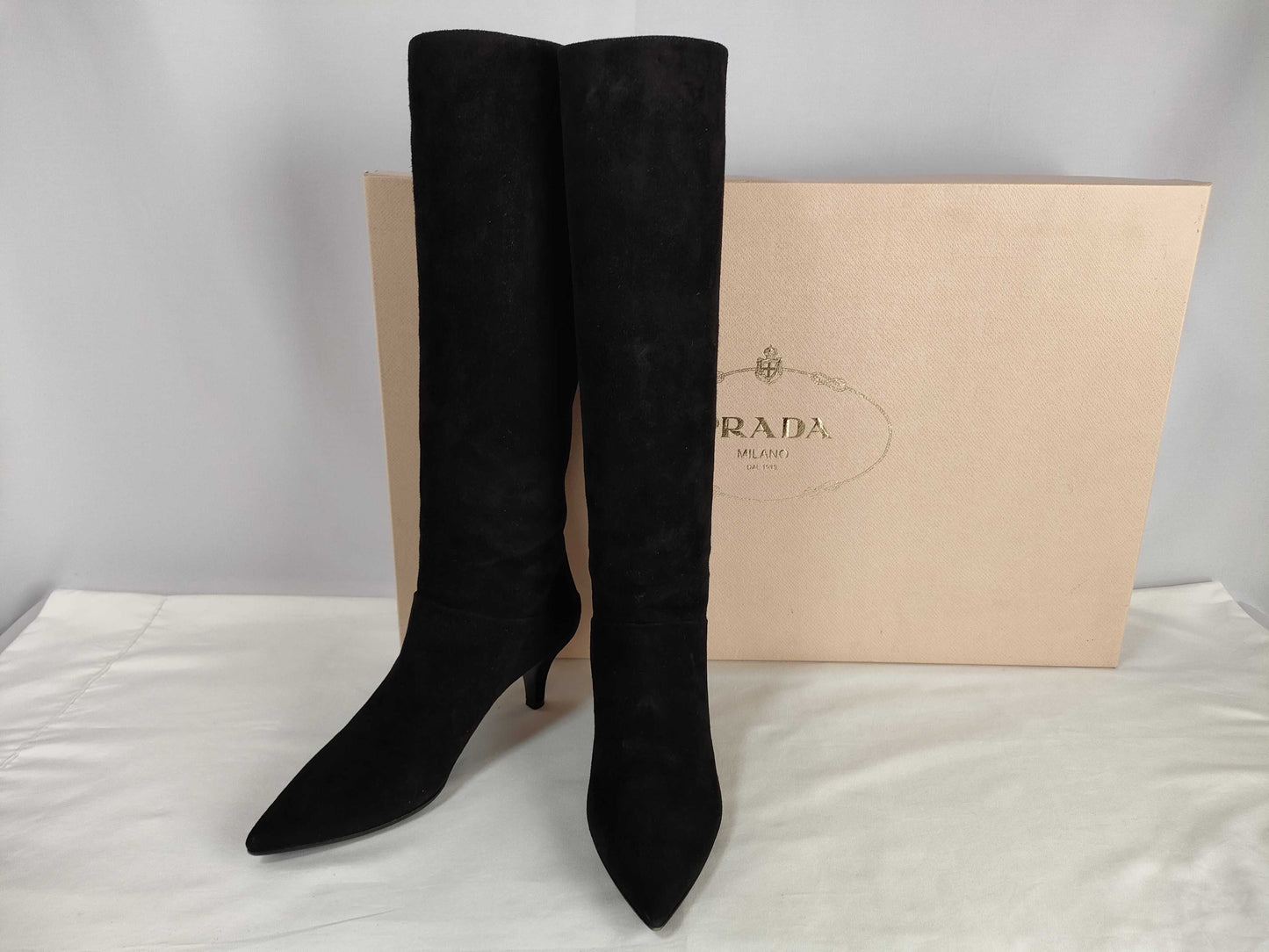 PRADA Long Boots Black with Box Other Shoes