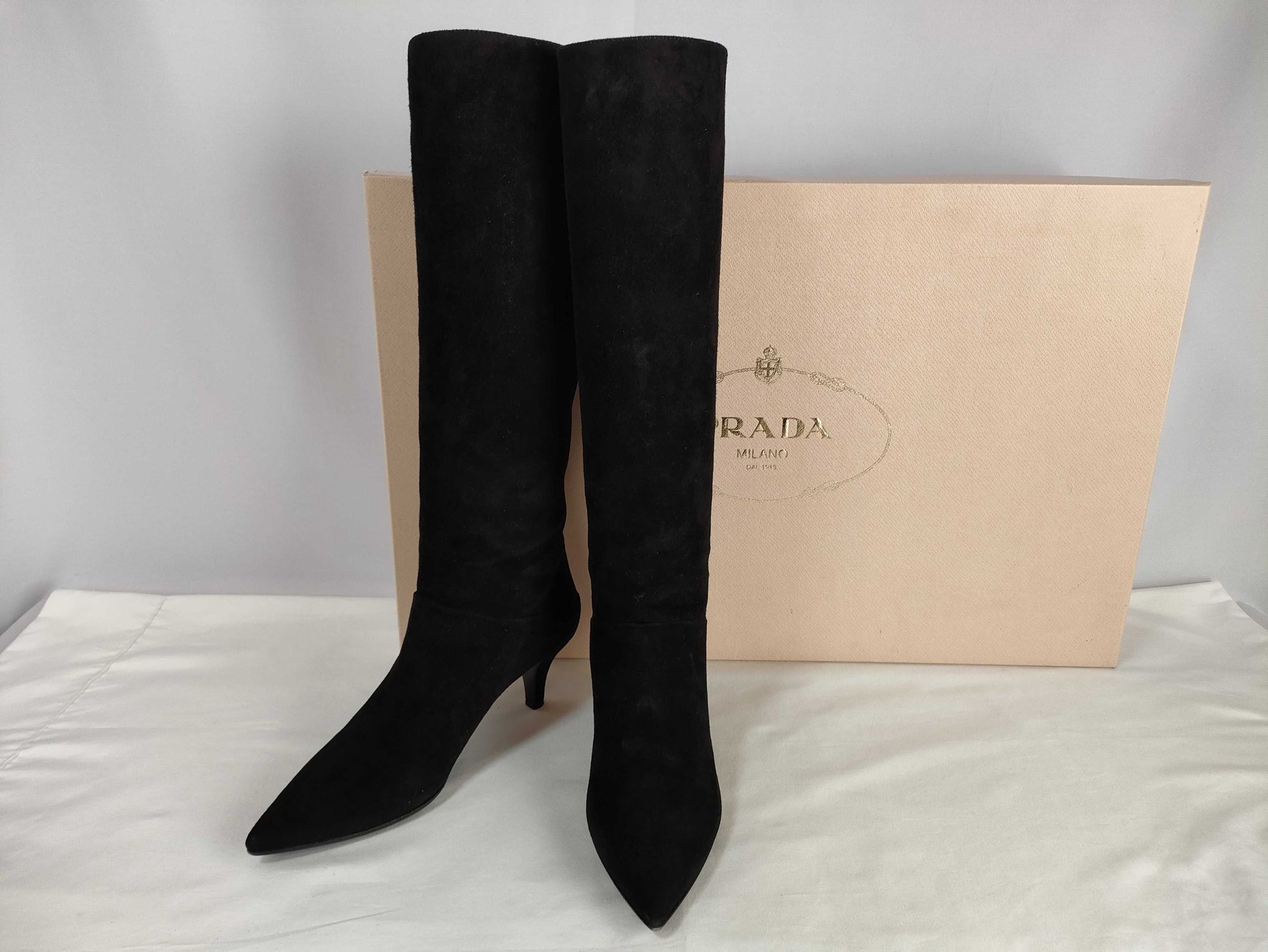 PRADA Long Boots Black with Box Other Shoes