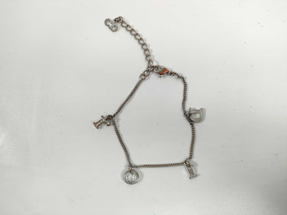 Dior Rhinestone Logo Garland Swing Bracelet/Bangle