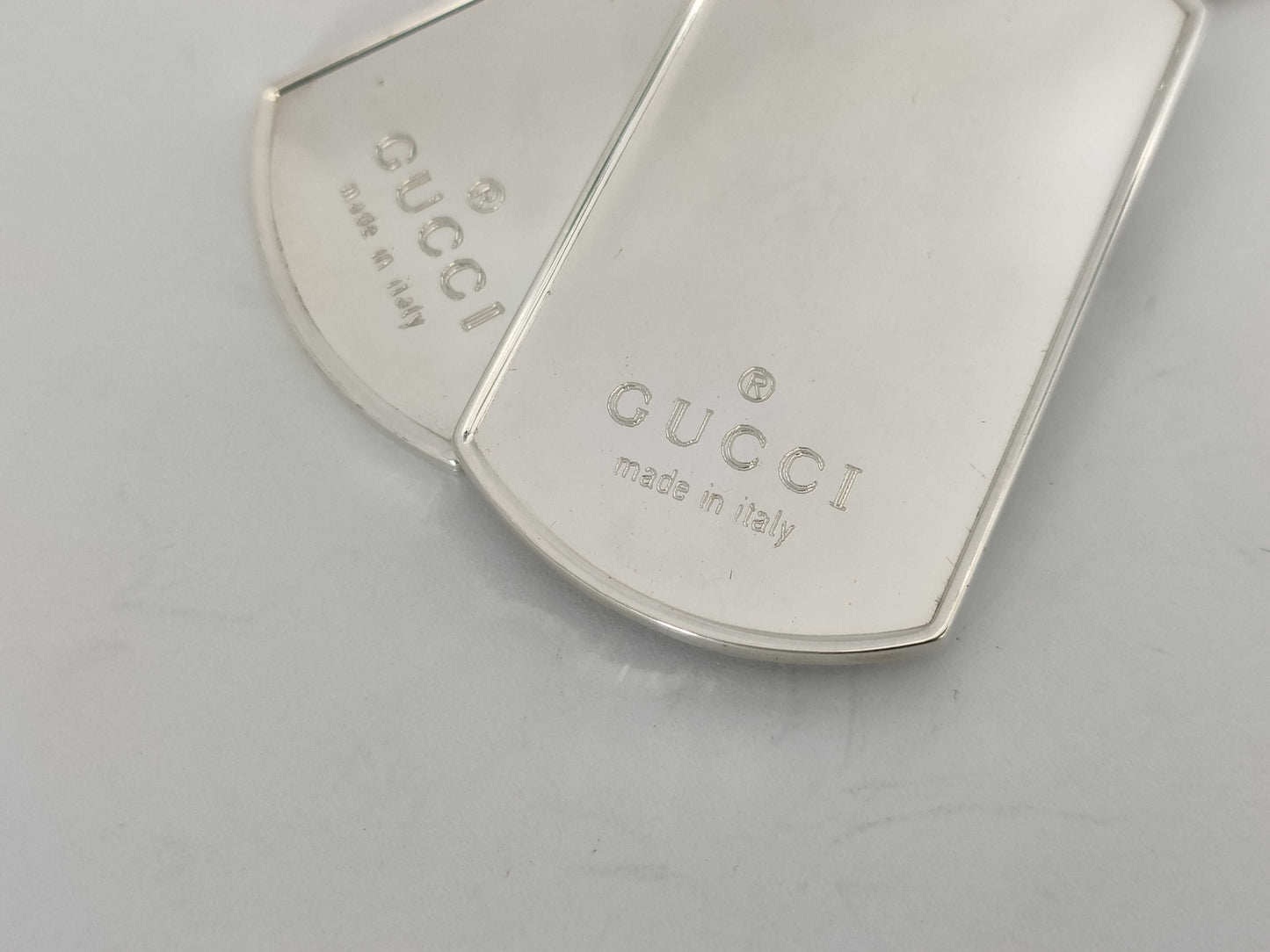 GUCCI Dog Tag 925 Charm