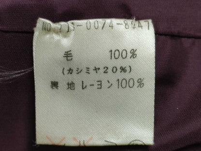 GUCCI Cashmere/Wool Coat Purple Coat