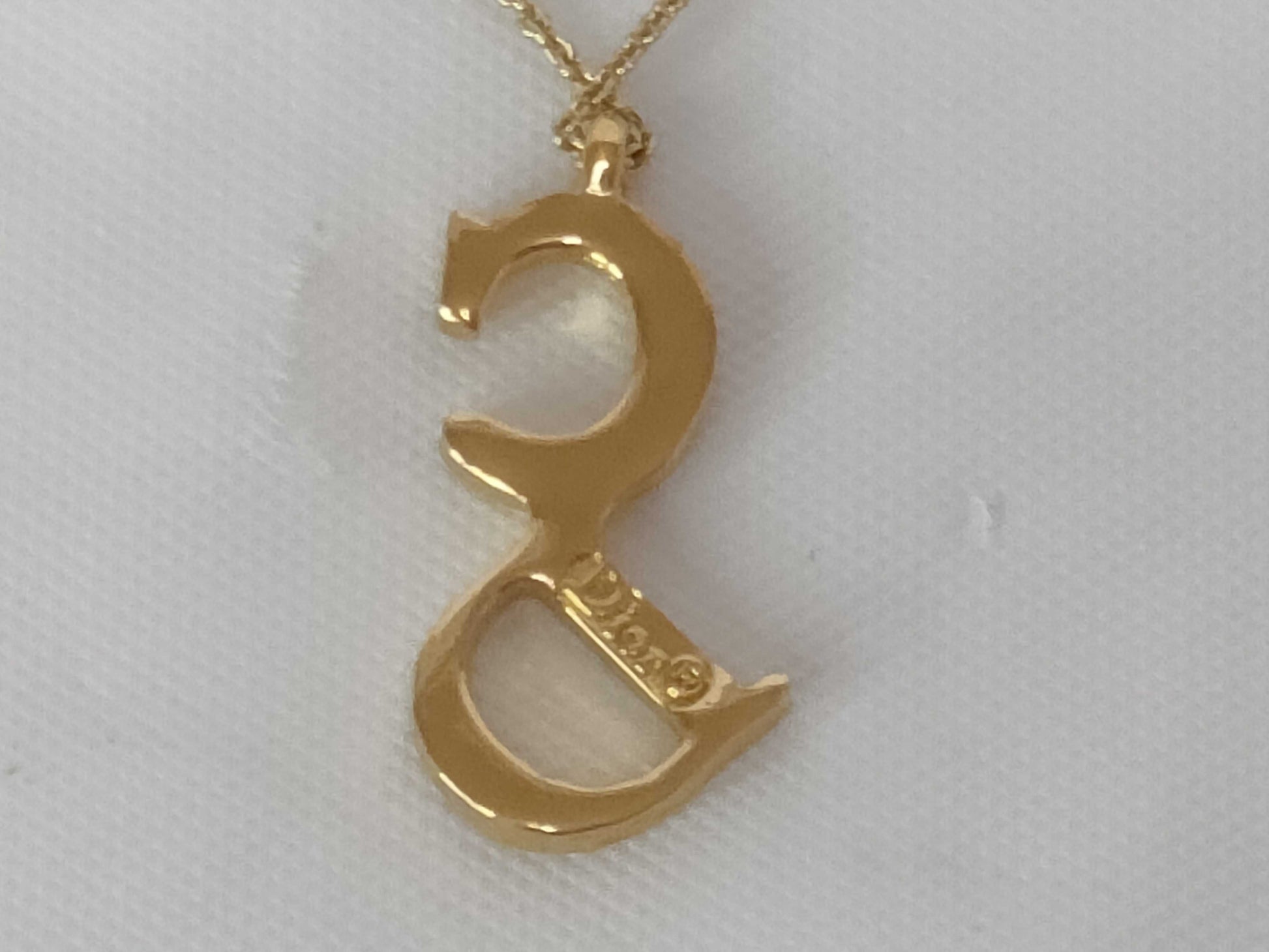 Dior logo necklace with G hardware