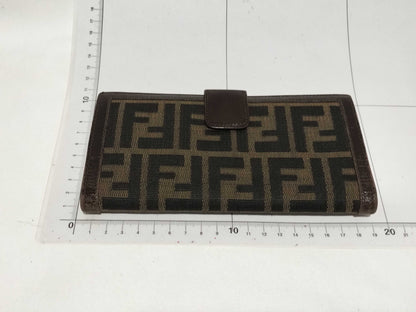 FENDI Zucca Pattern Zucca/Long Wallet Folding Wallet Wallet