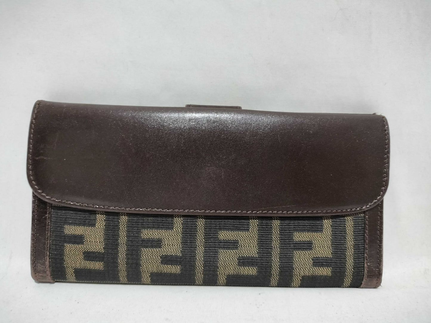 FENDI Zucca Pattern Zucca/Long Wallet Folding Wallet Wallet