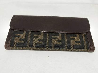 FENDI Zucca Pattern Zucca/Long Wallet Folding Wallet Wallet
