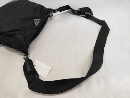 PRADA Nylon Triangle Logo Shoulder Bag