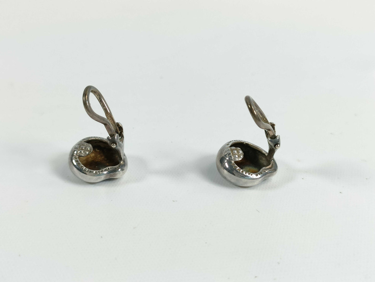 Tiffany & Co. Bean Bean Earrings, Sterling Silver, 4.8g