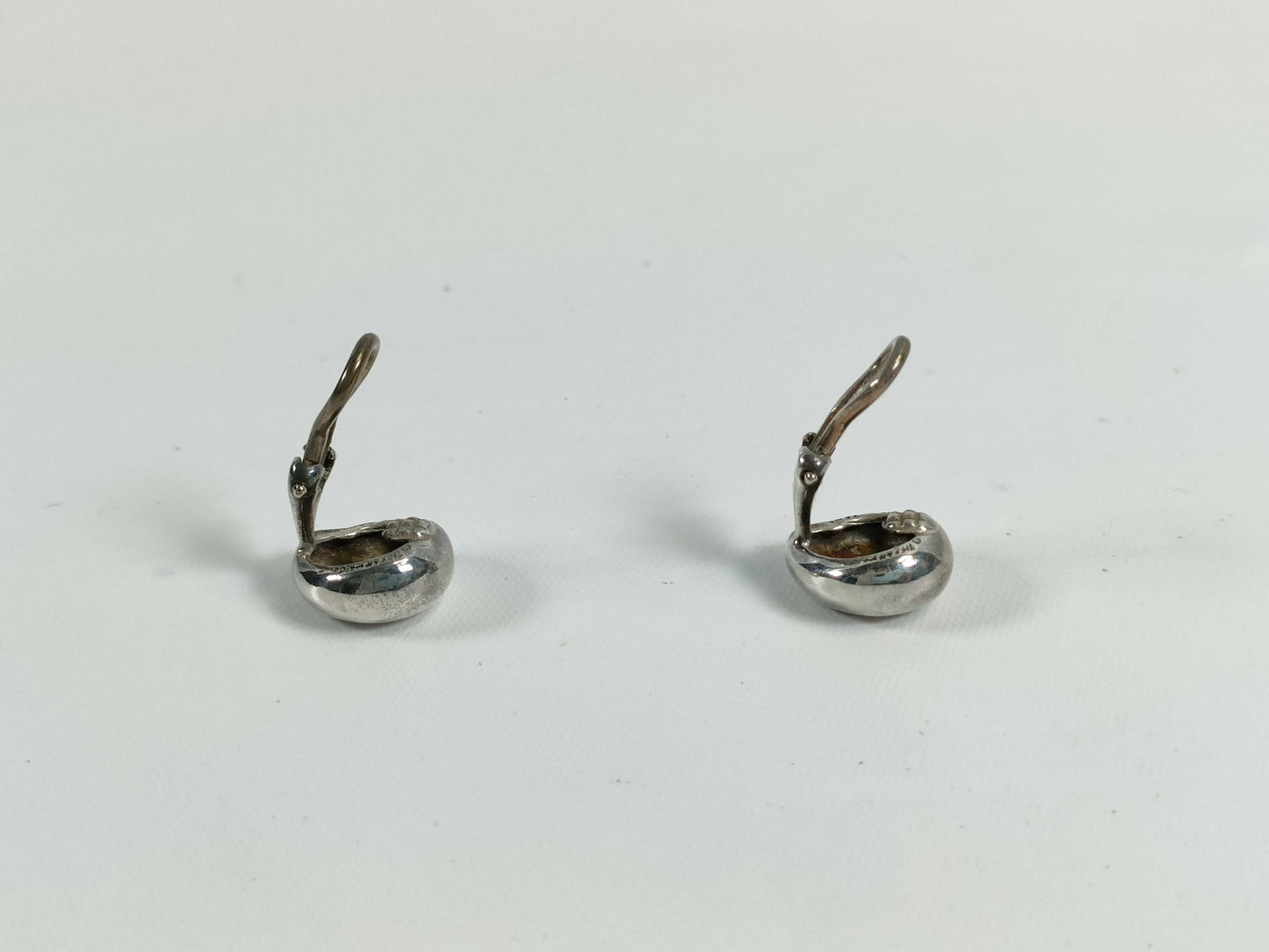 Tiffany & Co. Bean Bean Earrings, Sterling Silver, 4.8g