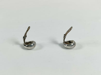 Tiffany & Co. Bean Bean Earrings, Sterling Silver, 4.8g