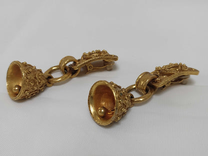 CHANEL 94A Bell Earrings with Coco Mark