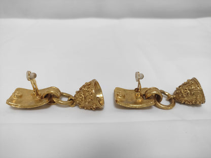 CHANEL 94A Bell Earrings with Coco Mark