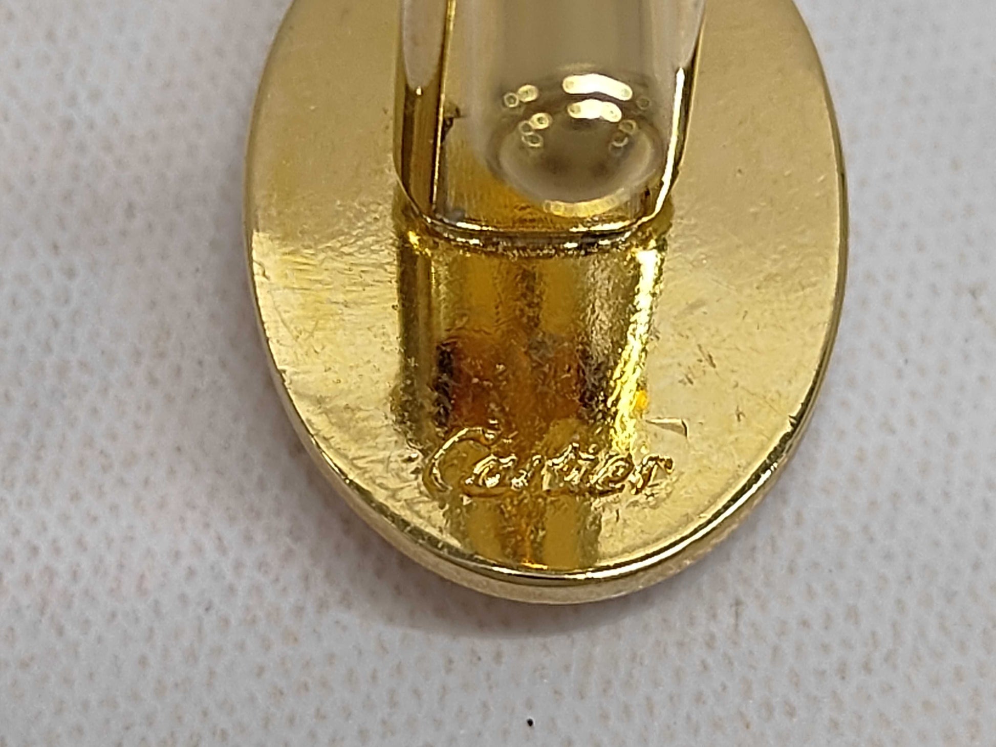 Cartier Must Line Tie Pin and Cufflinks