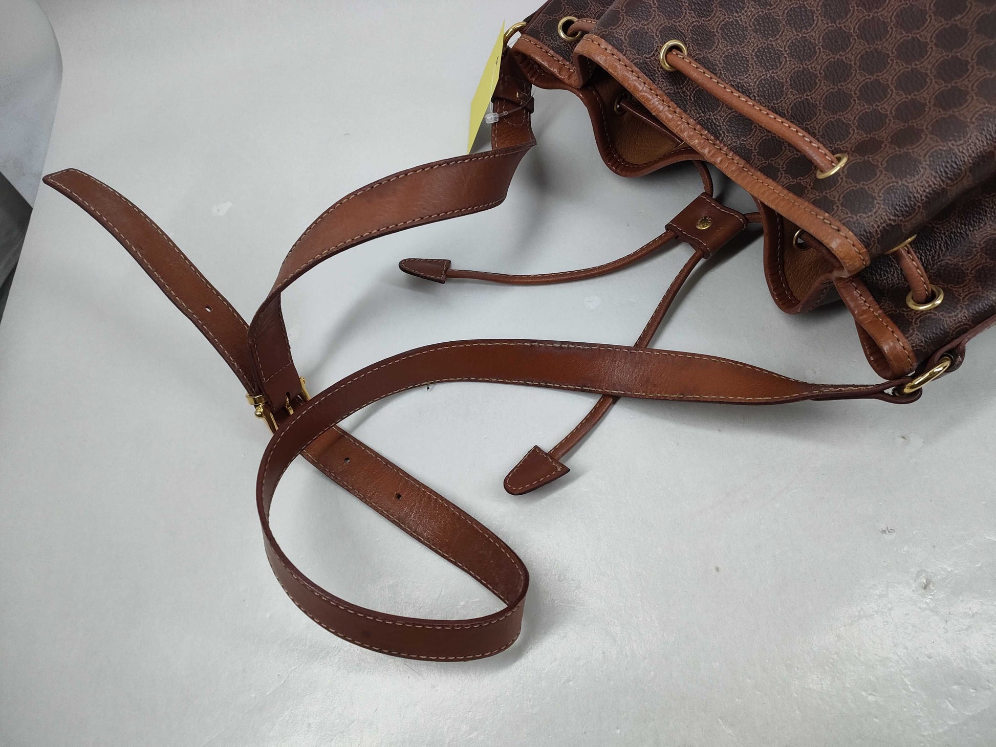 CELINE Drawstring Shoulder Bag