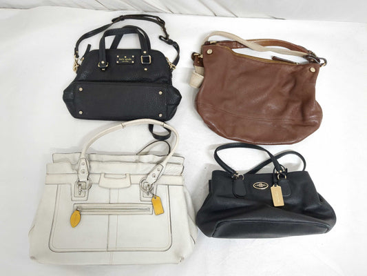4 COACH and FURLA/Kate Spade shoulder bags