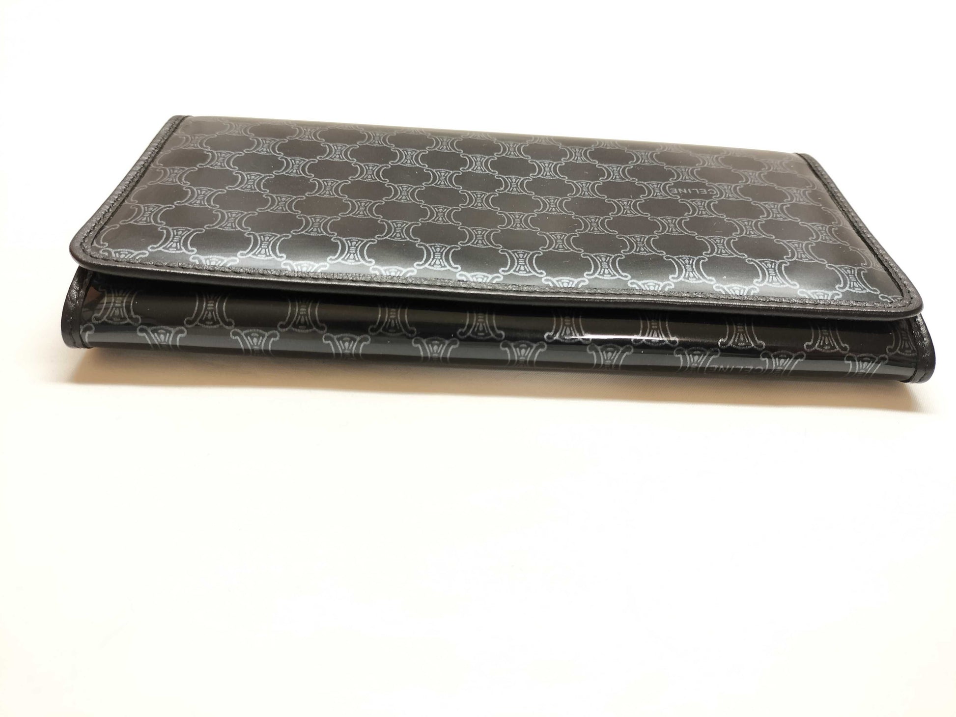 CELINE Macadam Enamel Long Wallet