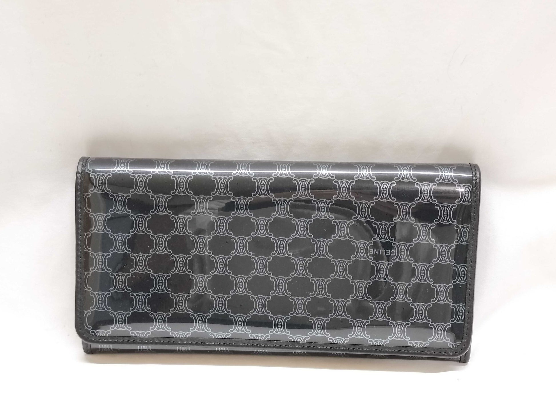 CELINE Macadam Enamel Long Wallet