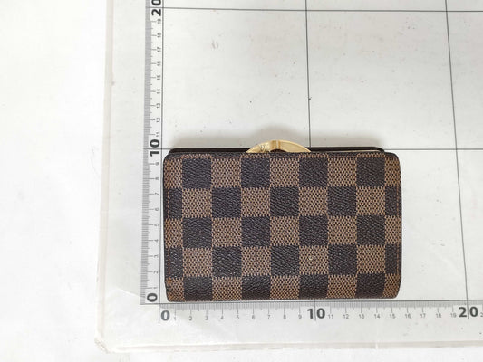 LOUIS VUITTON Damier Porte-Monnaie Bi-Eye Viennois Damier Ebene N61664 Wallet