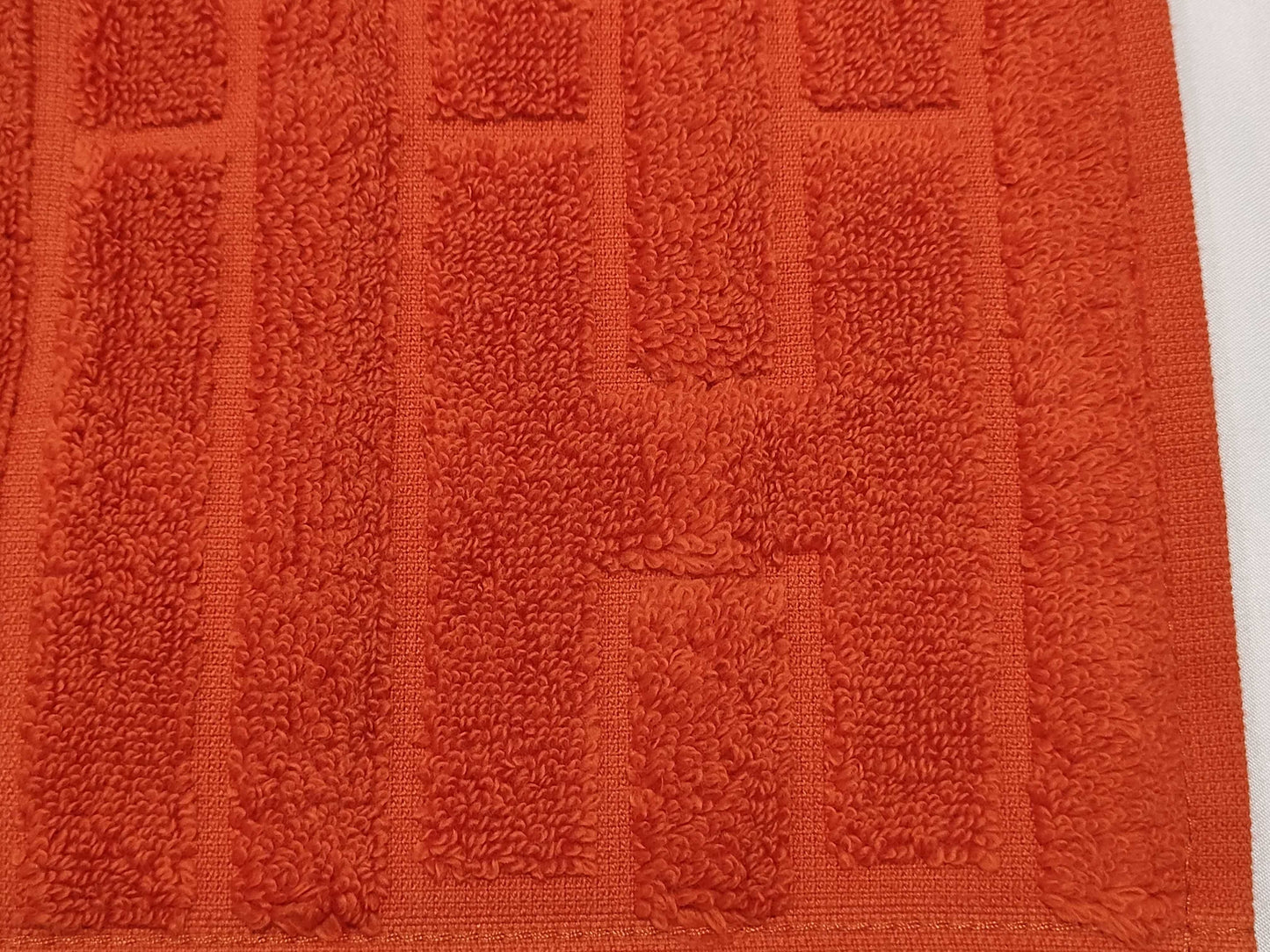 HERMES Hand Towel Orange Other Accessories