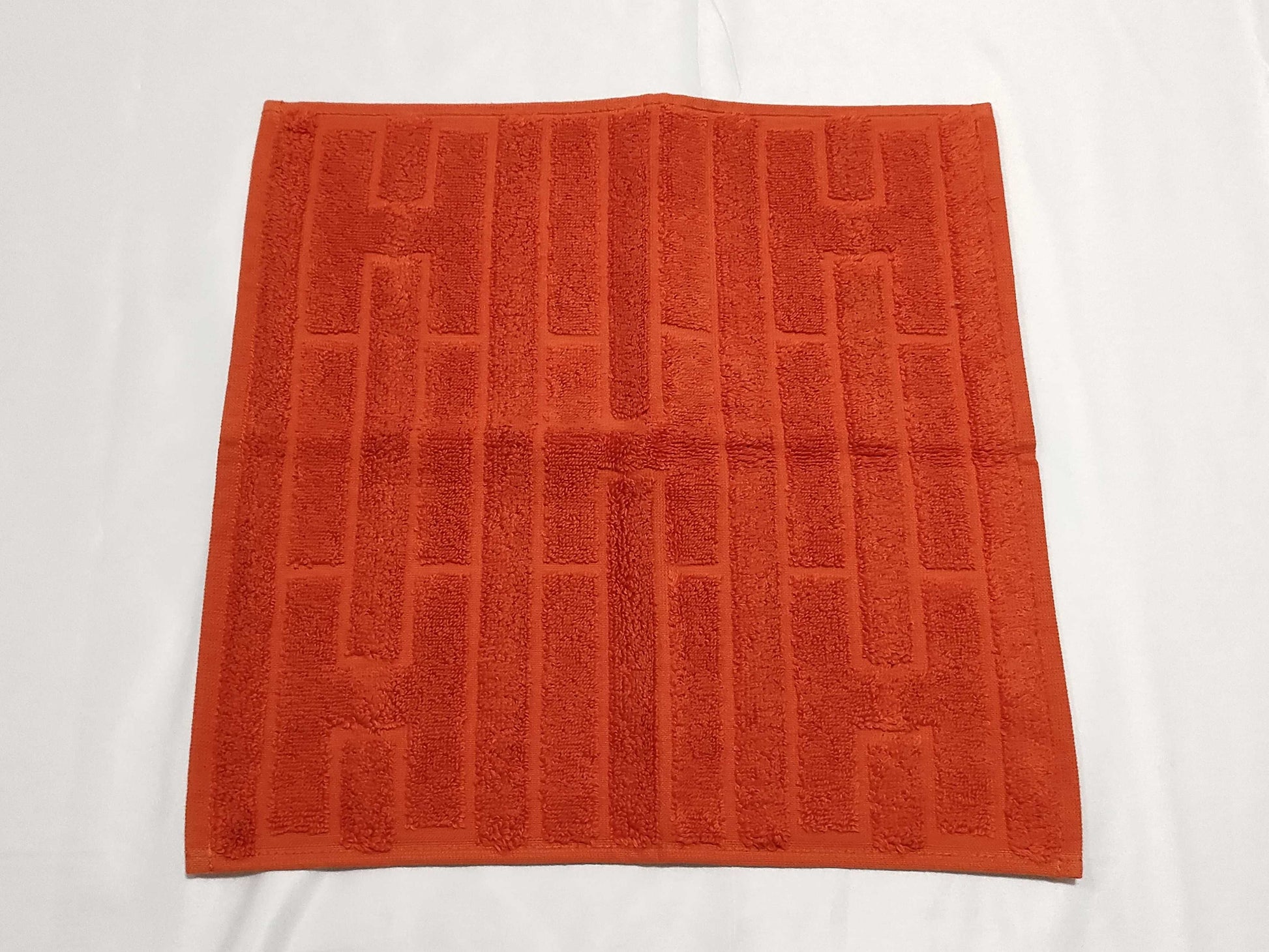 HERMES Hand Towel Orange Other Accessories