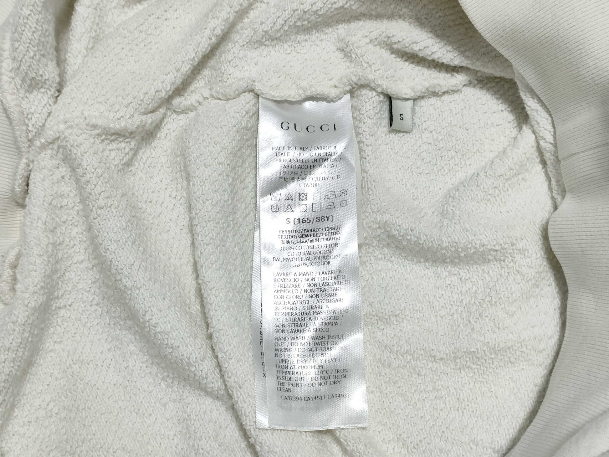 GUCCI Webbing Hoodie, Shelly, White, Tag Missing, Other Apparel