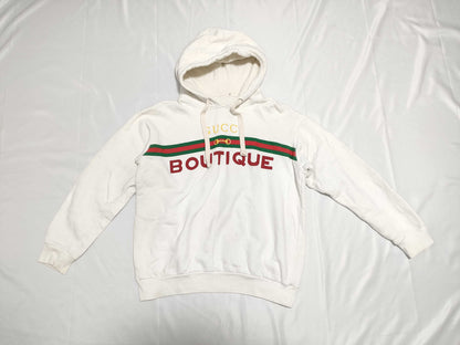 GUCCI Webbing Hoodie, Shelly, White, Tag Missing, Other Apparel