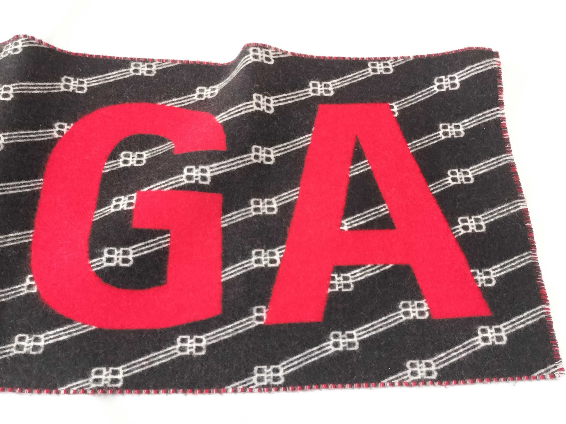 BALENCIAGA Logo Scarf/30*205cm Italian Wool Scarf