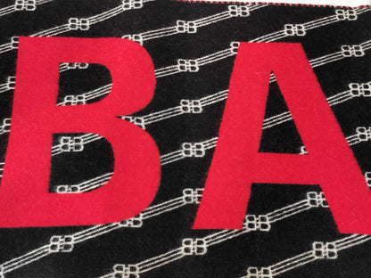 BALENCIAGA Logo Scarf/30*205cm Italian Wool Scarf