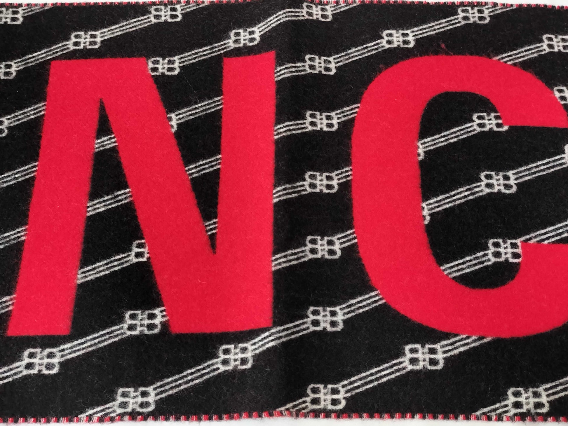 BALENCIAGA Logo Scarf/30*205cm Italian Wool Scarf