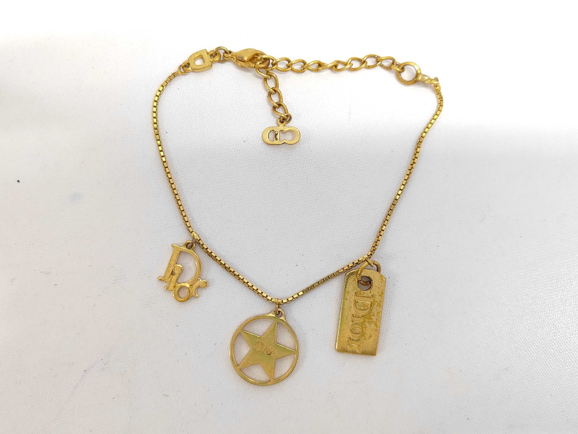 Dior Gold Logo Bracelet Bracelet Bangle