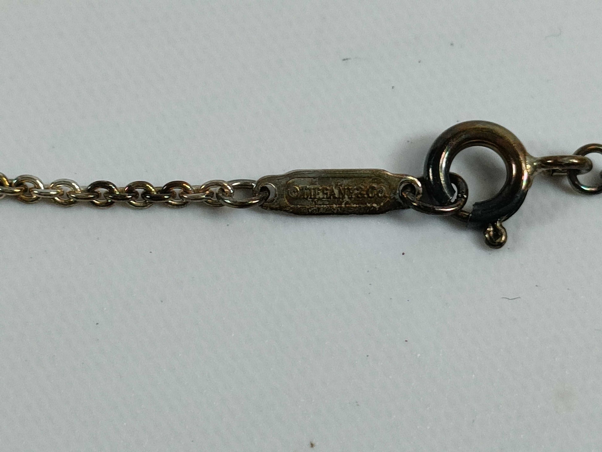 Tiffany & Co. Atlas 925 Stamped Atlas Bar NC 8.8g Necklace