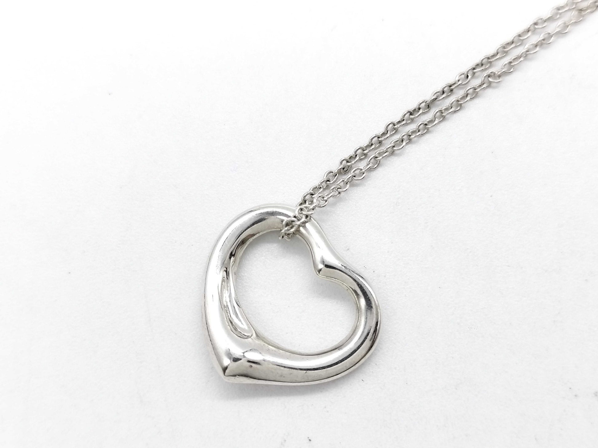 Tiffany & Co. Open Heart Necklace 925