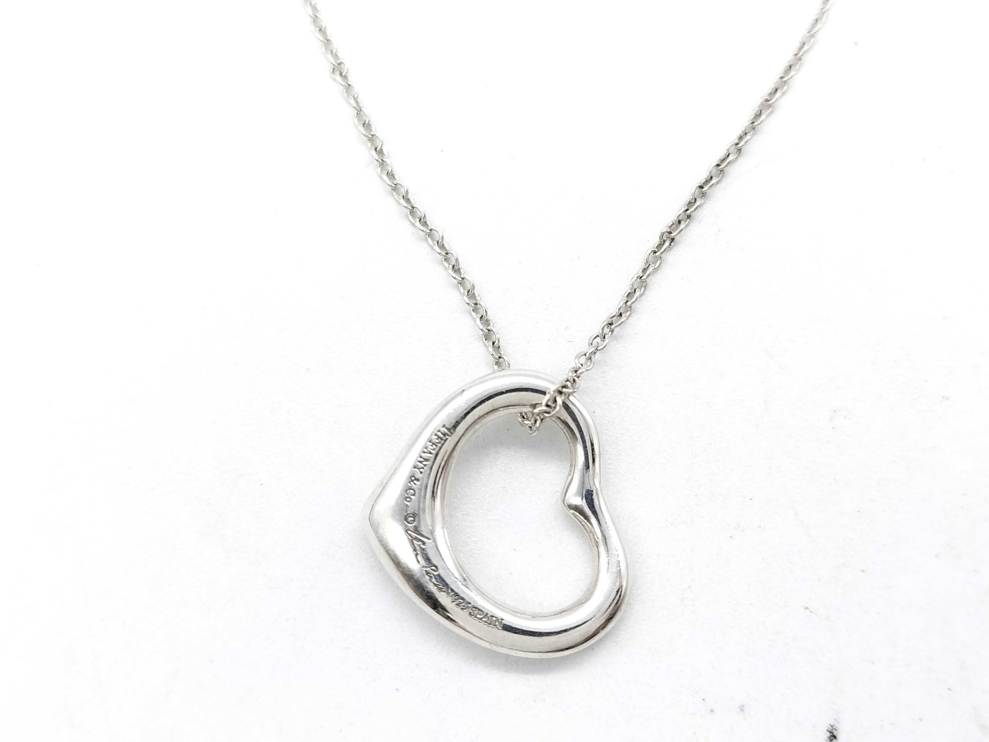 Tiffany & Co. Open Heart Necklace 925
