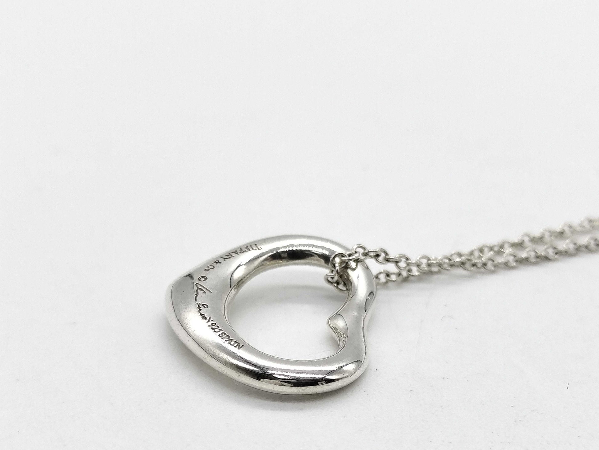 Tiffany & Co. Open Heart Necklace 925