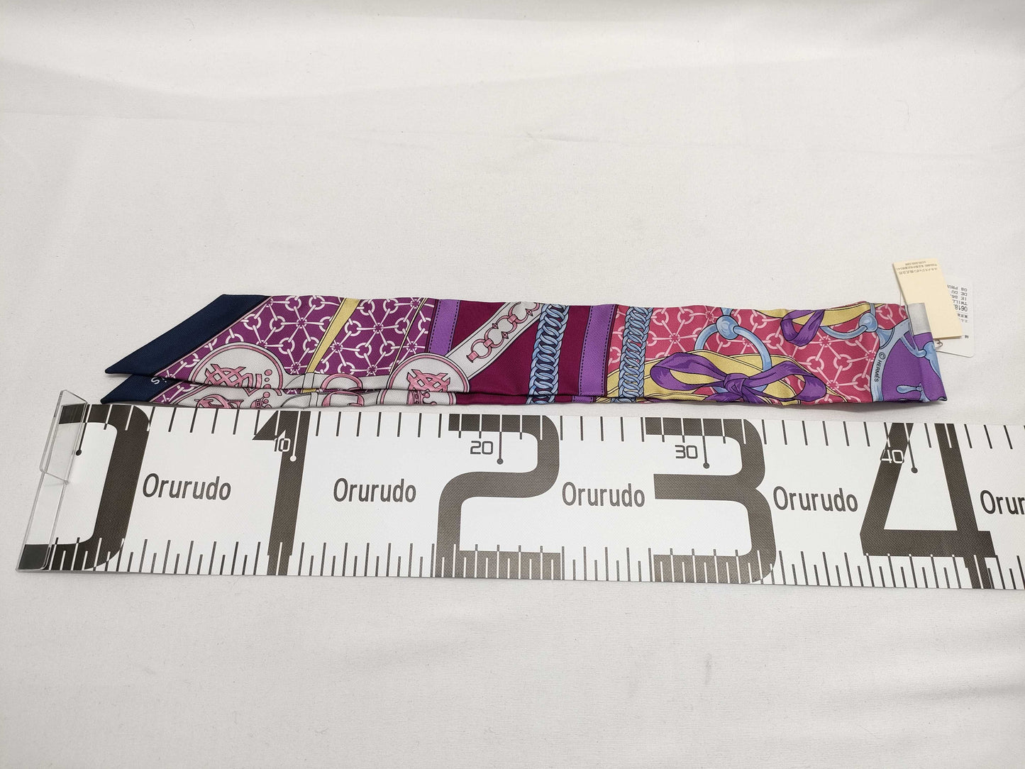 HERMES Twilly Pink Scarf with Tag