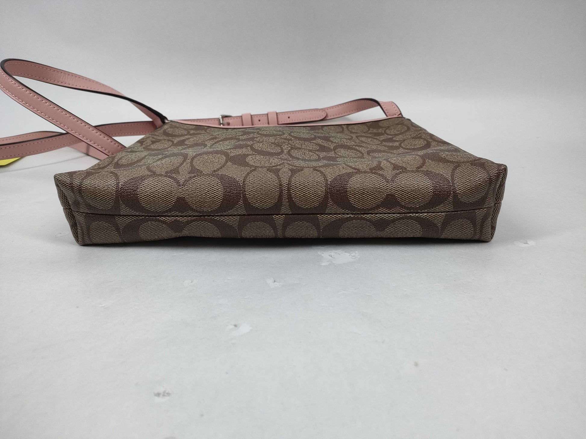 COACH Signature F29210 Shoulder Bag Brown x Pink