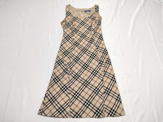 BURBERRY Blue Label Nova Check Dress Sleeveless Dress